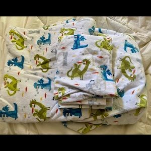 Twin Sheet Set Knights and Dragons